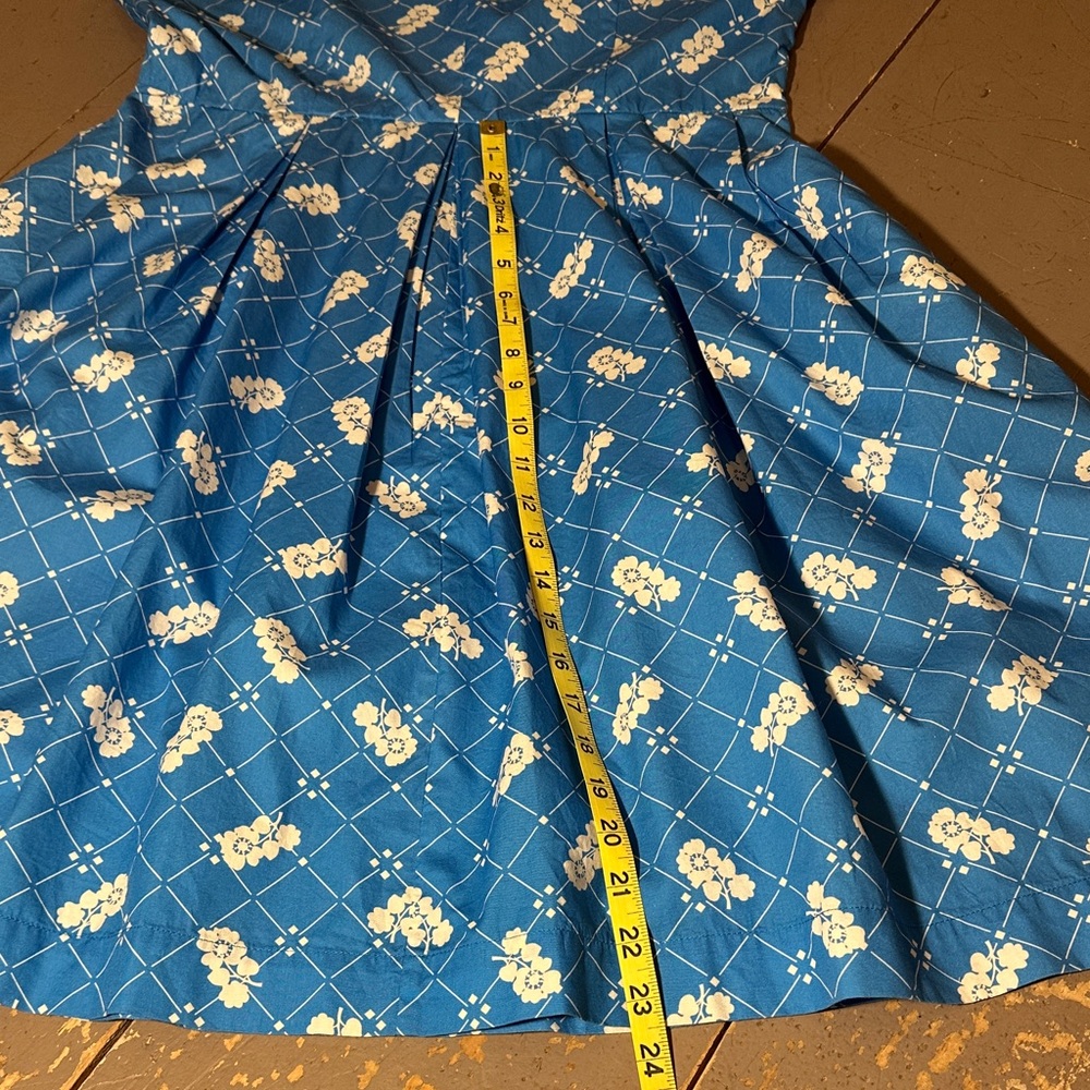 Emily and Fin RARE Blue Rockabilly Dress - Picture 7 of 10